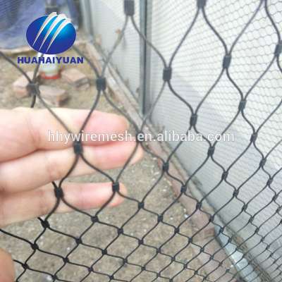 high quality SUS304 Ferrule Stainless Steel zoo wire rope Cable Mesh