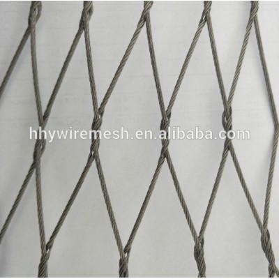 Zoo rope mesh for animal cages hand weave cable rope mesh for zoo enclosure